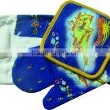Microware Oven Glove & Pot Pad & Cleaning Cloth Set thumbnail-1