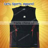 mens custom sleeveless dry fit soccer jersey football shirt