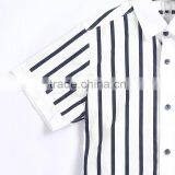 Short Sleeve Senior Cotton Strip School Uniform Shirt thumbnail-4