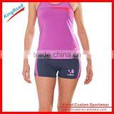 Womens Running Shorts With Contrast Dolphin Hem thumbnail-1
