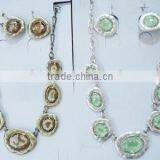 Fashion Color Enamel Necklace Sets, Metal Alloy Costume Jewelry thumbnail-1