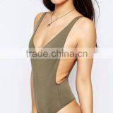 Custom Made Women Tank Bodysuit With Scoop Back Plain Design Low Back Sexy Bodysuit Underwear thumbnail-4