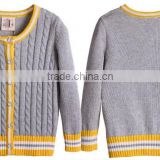 wholesale custom handmade child children's cable knit cardigan