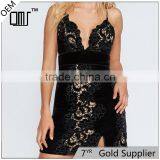 2017 OEM Popular Crocheted Party Sex Mini Dress With Adjustable Crisscross Straps thumbnail-1