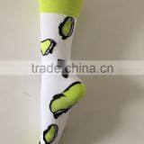 Amazon Hot Sale Young Girl Custom LOGO Crew Fashion Colored Women Dress Tube Cotton Socks thumbnail-4