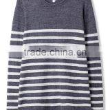Men Soft Stripe Kint Roll Neck Pullover Sweater thumbnail-1
