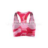 Pink Camouflage Compression Push Up Yoga Bra for Daily Workout in Style thumbnail-2
