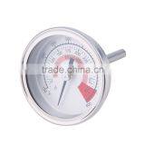 Stainless Steel Barbecue BBQ Pit Smoker Grill Thermometer Gauge Brand New thumbnail-4