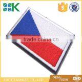 Czech Cross Colored White Red Blue Embroidery Felt Flag Logo Patch thumbnail-3