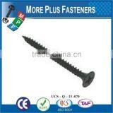 Made in Taiwan Carbon Steel Phillips Bugle Head Gray Phosphate Sharp Point Drywall Screw thumbnail-6