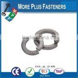 Made in Taiwan DIN 127 Galvanized Carbon Steel Stainless Steel Split Lock Washer thumbnail-3