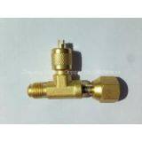 Refrigeration Access Brass Tee Valve SAT-44 thumbnail-1