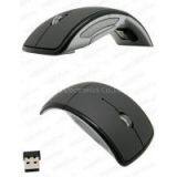 Fashion Mini USB Jack 2.4G Snap-in Transceiver Optical Foldable Folding Arc Wireless Mouse thumbnail-2