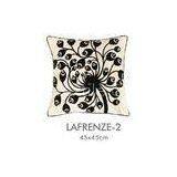 Personalized Grey Yellow Applique Pillow Covers Back Zipper With Lafrenze Embroidery thumbnail-1