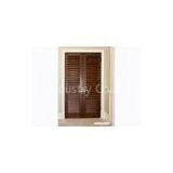 Inward Swing Solid Timber Door For Residential Building / Villas
