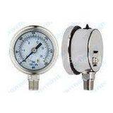 Oil filled precision pressure gauge / small pressure gauge stainless steel