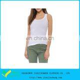 Slim Fitted Solid White Color Compression Sports Gym Tank Top For Women thumbnail-1