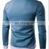 OEM Service Men's Hedging Sweater Long Sleeves Leisure Round Neck Solid Sweatshirt thumbnail-4