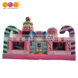 Cheap price indoor playground Inflatable candy land fun city with slide