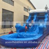 PVC,PVC tarpauline Material and slider,Castle Type big water slide pool