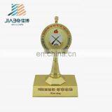 Cheap Custom Round Rotating Painted Gold Plating Trophy