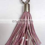 Cheap Wholesale Leather Tassels Keychain With USB Wire thumbnail-4
