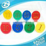 Plastic Chips Game Coin Double Faced Digital Bronzier Bargaining Challenge Coins Plastic Token Coin