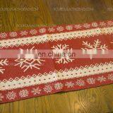Factory Price Cotton and Linen Table Runner for Christmas Decoration thumbnail-5
