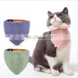 Pet Cat and Dog Double-sided Cotton Printed Triangle Scarf Cartoon Saliva Towel Bow Tie thumbnail-7