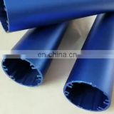 6063 t5 aluminium profile anodised factory / blue color extruded aluminium profile / aluminium extrusion tubes square