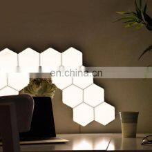 2020 Amazon DIY Hexagon Light Electronics Touch Sensor Wall Decorative Hexagon Honeycomb Quantum Led Modular Light thumbnail-2