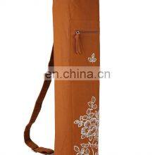 High Quality 100% Cotton Canvas Fabric Yoga Mat Bag Eco Indian Supplier thumbnail-2
