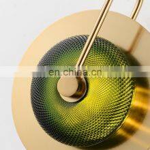Tonghua Modern Round Glass Shell Metal Plate Wall Lamp Home TV Wall Hotel Corridor Bed Room Simple LED Light thumbnail-4