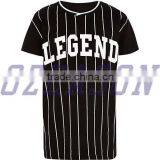 100% Polyester Dry Fit Baseball Jersey Pinstripe Baseball Jerseys Wholesale thumbnail-2
