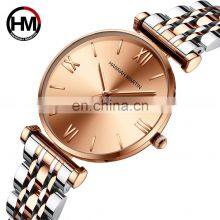 HANNAH MARTIN 1522 Womens Quartz Watch Luxury Bracelet Gold Waterproof Ladies Watch thumbnail-1