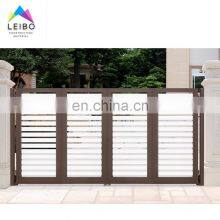 Aluminium Fence System Aluminum Profile Price 2020 New Design Custom Garden Residential Aluminium Gates Fence Profile thumbnail-2