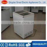 Mini Cheap Ice Cream Freezer Sliding Glass Flat Door Chest Freezer