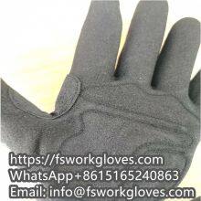 Anti Cut Anti Impact HPPE Liner Nitrile Sandy Coated TPR Vibration Reducing Gloves thumbnail-3