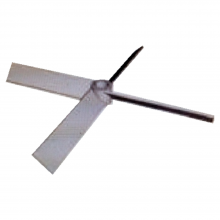 Four Sway Leaves Opening Turbine Blender Four Pitched Blades Integral Open Turbine Impeller