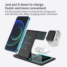 Portable 3 in 1 Foldable Wireless Charging Smartphone Wireless Phone Charger For Smartwatch and Samsung Galaxy thumbnail-6