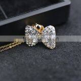 2015 New Product Cute Bowknot Pendant Necklace China Jewelry Wholesale thumbnail-5