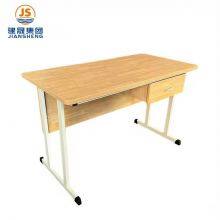 JS Hot Selling Office Classroom Teacher Table Desk Wooden Metal Frame Fixed Height Teacher Desk With Storage Drawers thumbnail-2