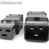 Top Quality Standard IEC 320 C19 Power Cord Connector C19 Female Socket C20 Plug
