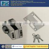 stainless steel fabrication brass lock core single glass door double lock head