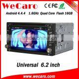 Wecaro 6.2" WC-2U6400 Android 4.4.4 Car Stereo 2 Din Android Car Dvd Player for Universal Radio Gps 1080p thumbnail-1
