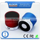 Handy electronic gadgets 2015 portable mini bluetooth speaker with led light, fm radio, TF card reading function