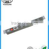 1U IEC 320 C13 6 Ways Type Industrial PDU Socket With Switch and Current Voltmeter Show