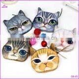 New Cute Cat Coin Purse Kids Wallet Kawaii Bag Coin Pouch Children's Purses Holder Women Coin Wallet Animal Big Facechange thumbnail-1