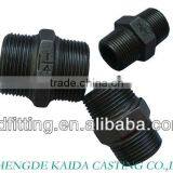 280 Galvanized Thread Nipple Malleable Cast Iron Black Pipe Fitting ISO 9001//Manufacturer thumbnail-1