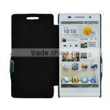 For Huawei P6 Flip PU Leather Cover Case With Magnet Button